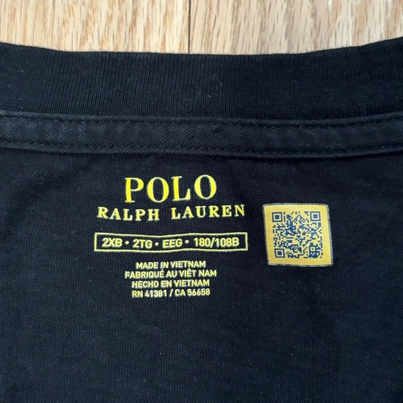 POLO Ralph Lauren | Black T-Shirt with Pocket And Red Horse Logo - Picture 3 of 7